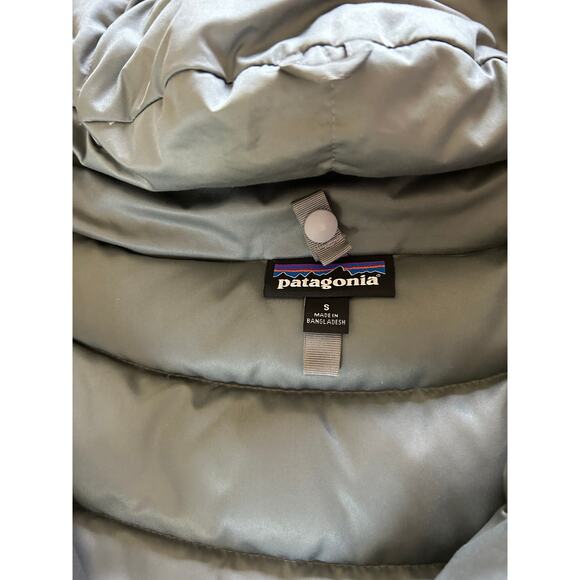 Patagonia Downtown Loft Parka Duck Down Gray Long Length Hood #STY28468 Sz S - Picture 2 of 16